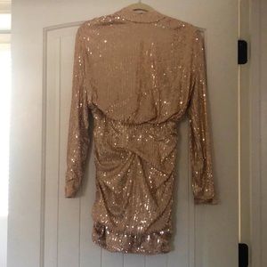 Pretty Little Thing Champagne Mini Dress